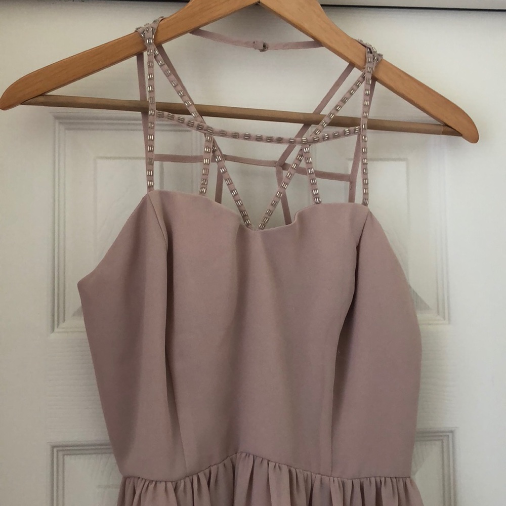 Blush and beaded Strappy dress